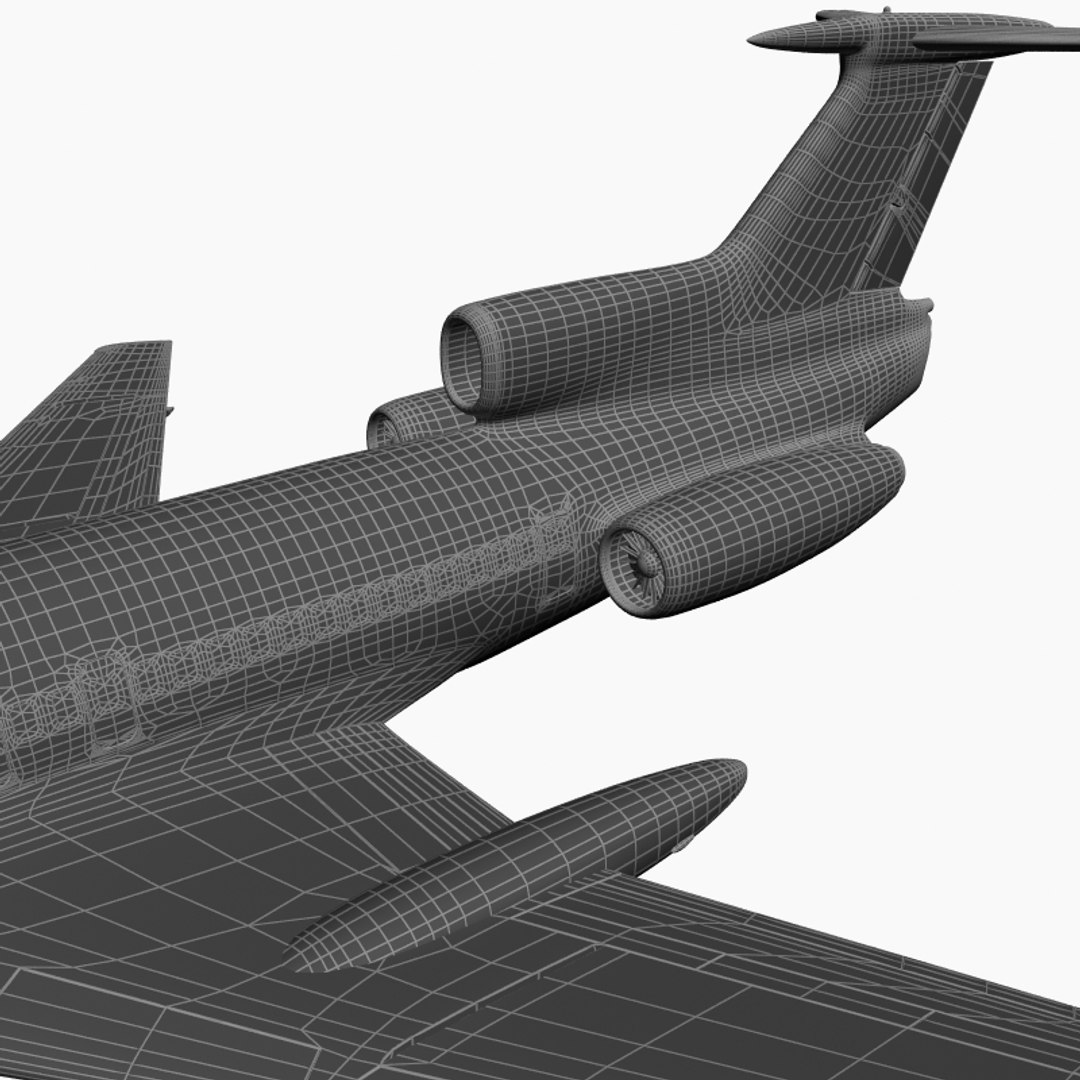 tu 154 careless 3d model
