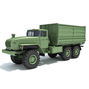 URAL Military Truck Off Road 6x6 3D model
