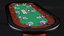 Poker Table with Chips and Cards 3D model