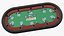 Poker Table with Chips and Cards 3D model