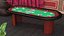 Poker Table with Chips and Cards 3D model