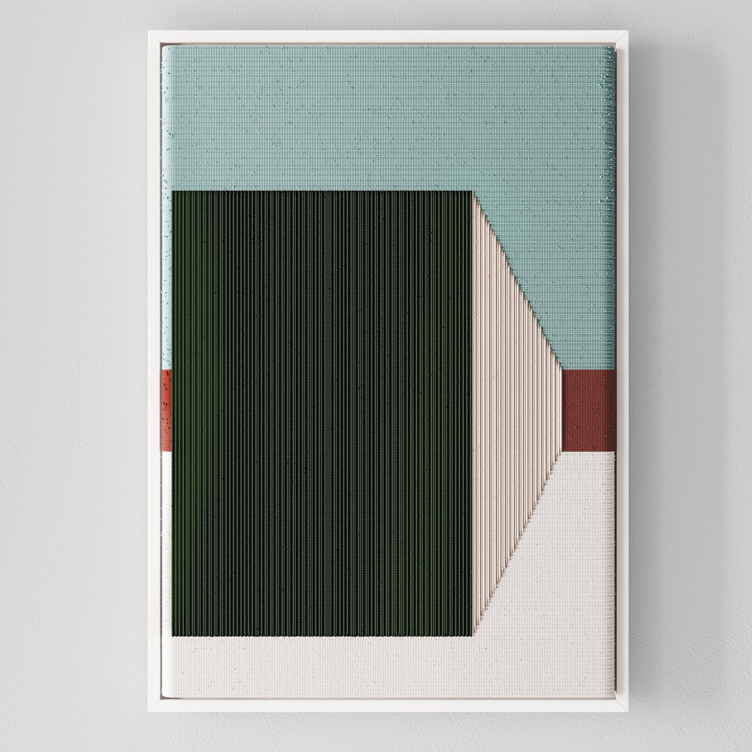 Decorative Panel Of Threads 3D - TurboSquid 1933184