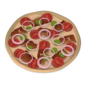 3d model pizza