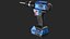 Detailed Cordless Drill Blue