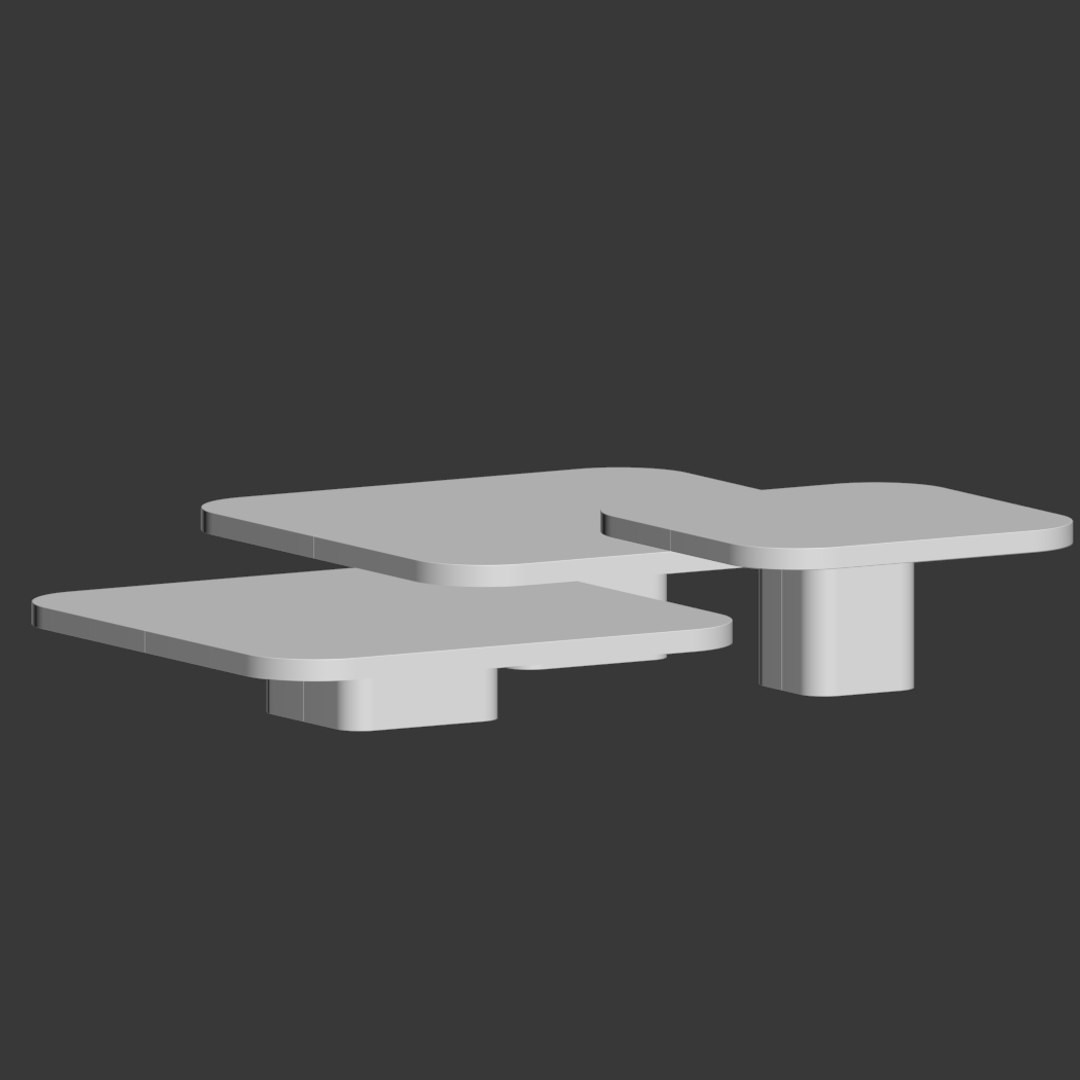 3D Bow Coffee Tables Model - TurboSquid 1612014