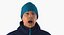 适用于 Cinema 4D 的滑雪者和滑雪板人索具系列