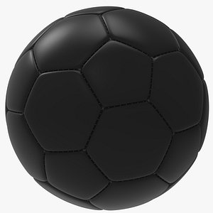 black soccer ball 3D model