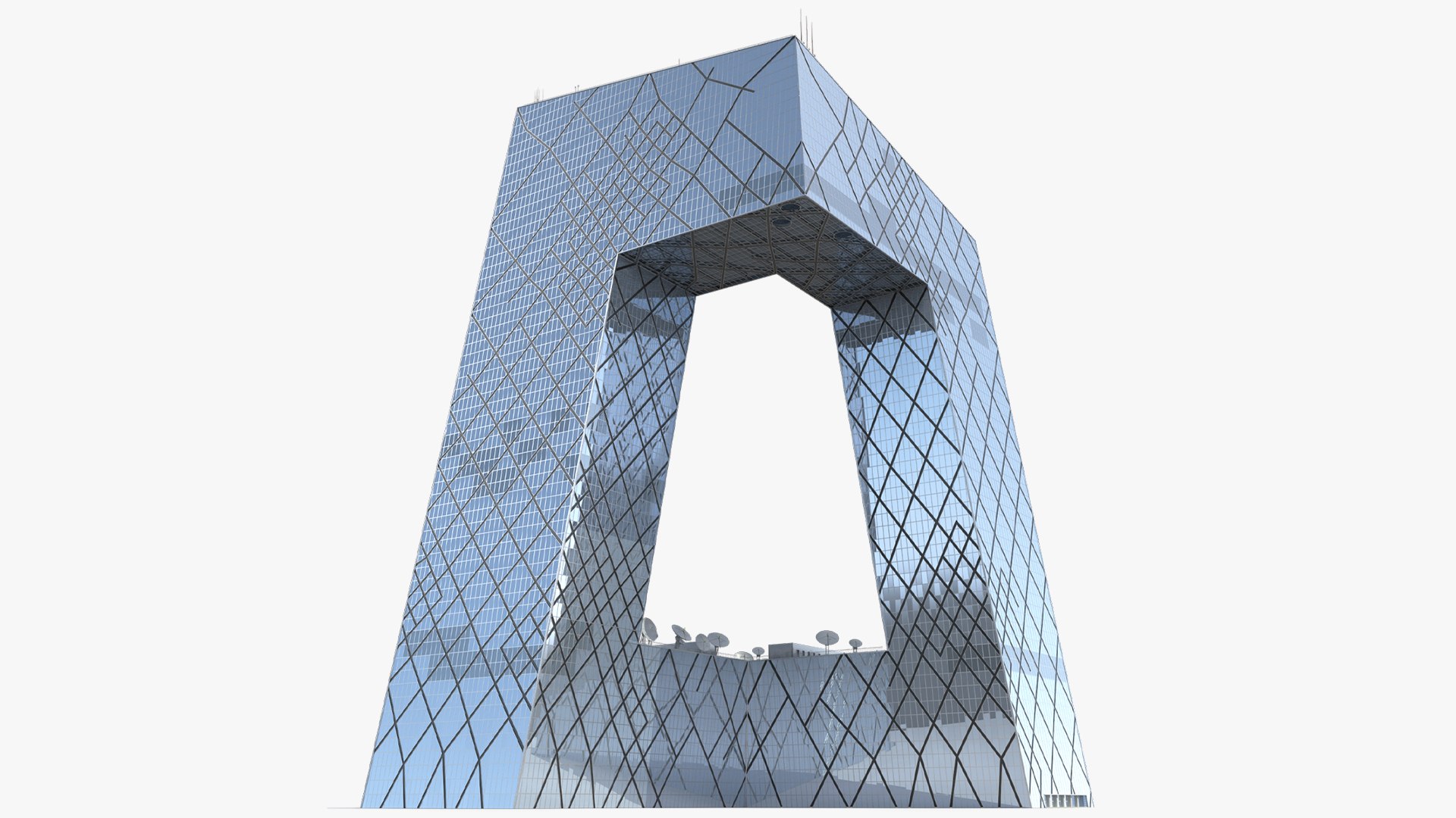 CCTV Television Headquarters Tower 3D model preview