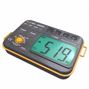 3D Digital Insulation Tester Low Poly