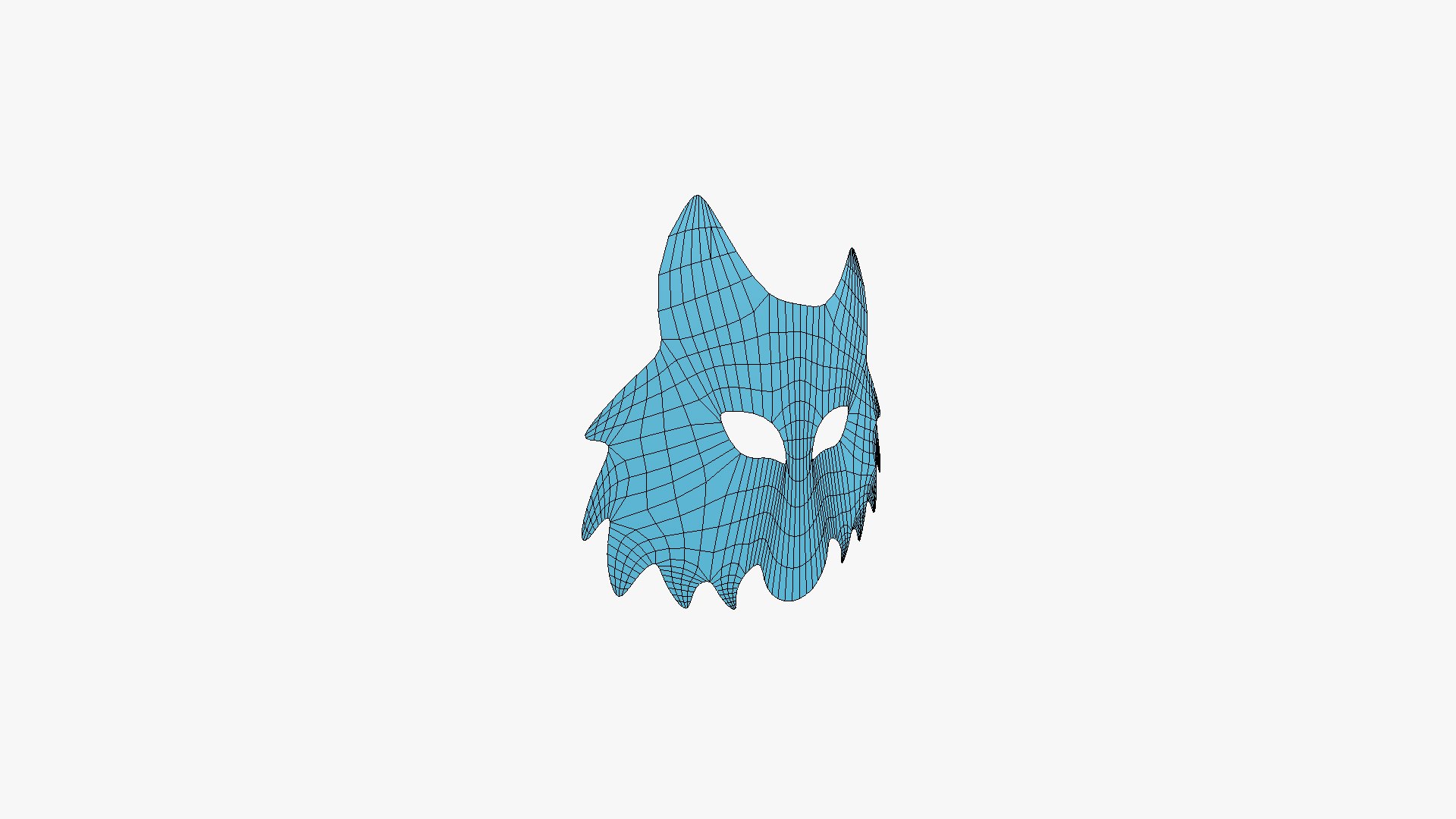 3D Wolf Mask Paper 01 - Character Design Fashion Model - TurboSquid 2385901