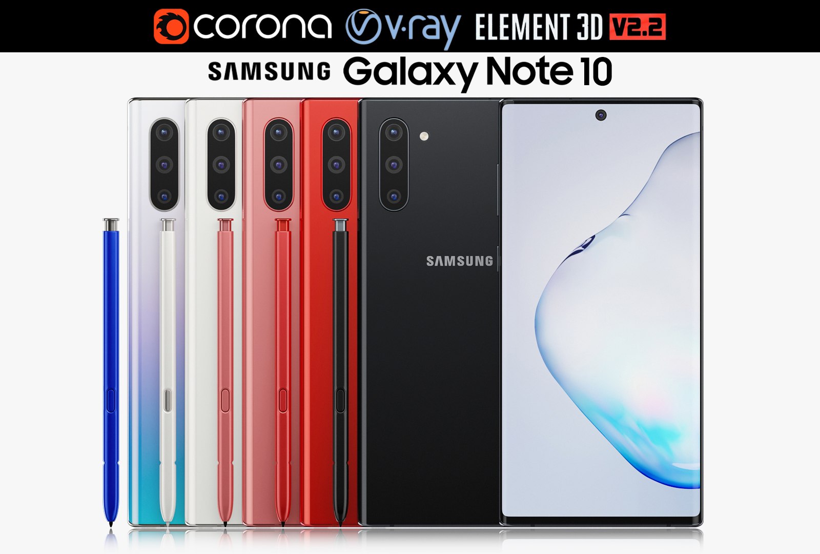 Samsung galaxy note 10 model - TurboSquid 1436215