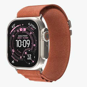 3D Apple Watch Ultra 3 Natural