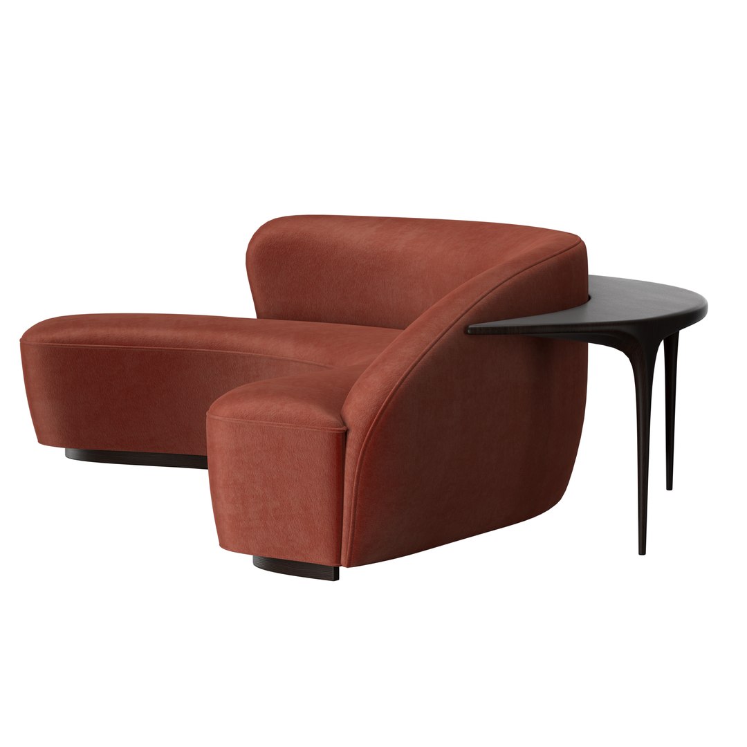 Sculpted Sofa Table 9011 Model TurboSquid 2187451