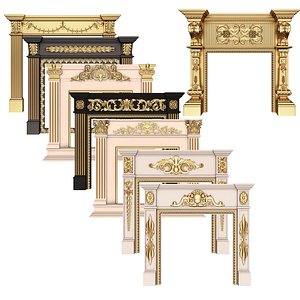 Classic Fireplace Collection 3D model