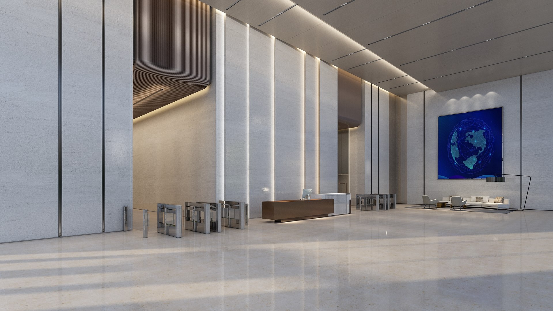 Modern Hall 07 3D Model - TurboSquid 1806199