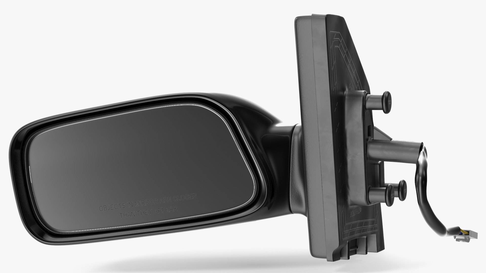 Car Side View Mirror Left Black 3D model TurboSquid 1969599