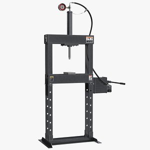 manual hydraulic bench press 3D model