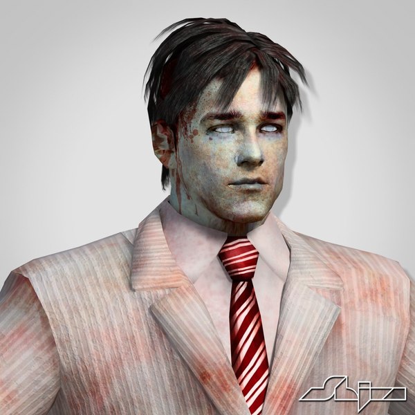 3d model zombies pack 1