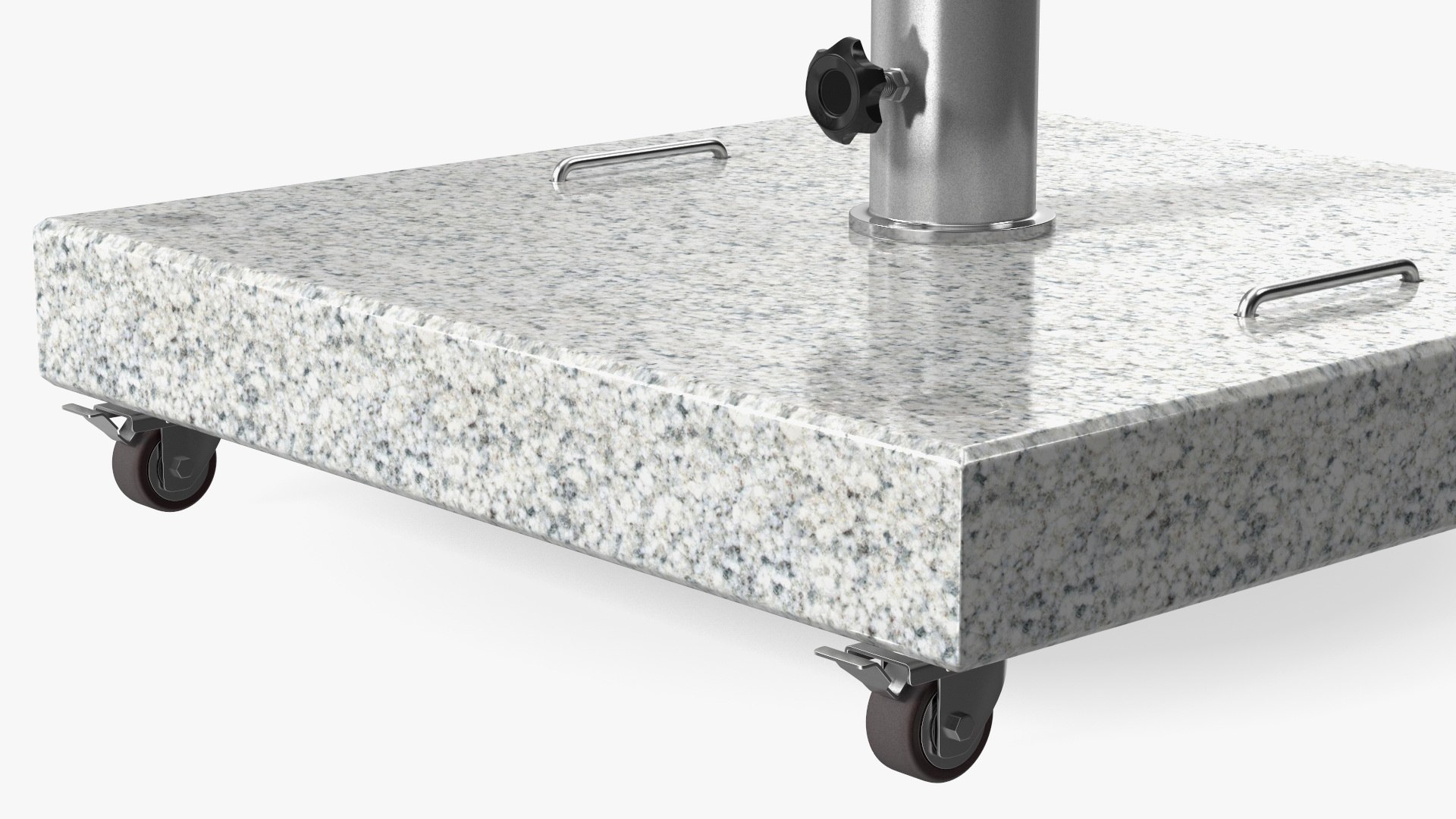 3D Light Granite Base on Wheels TurboSquid 2105573