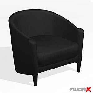 3d armchair chair