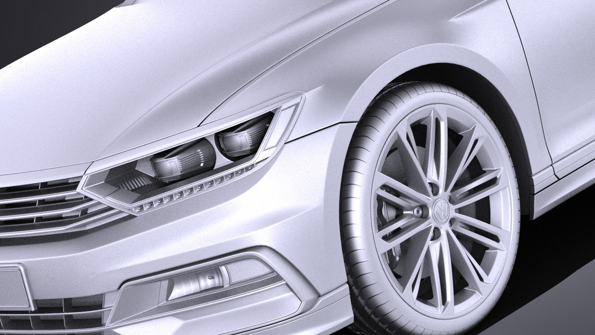 2015 volkswagen r-line 3D model - TurboSquid 1288210