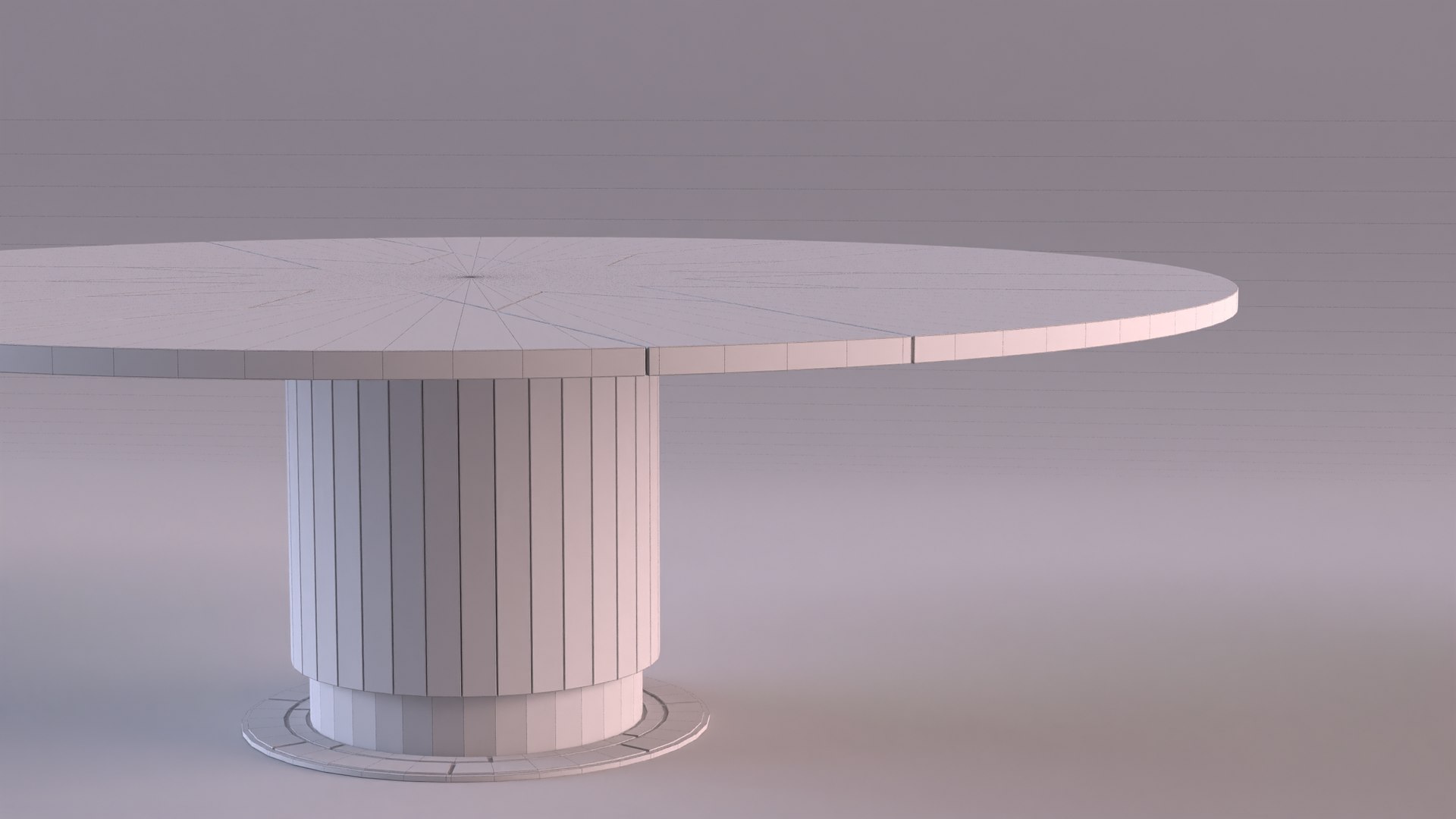 Round Buffet Dining Table 3D - TurboSquid 2233467