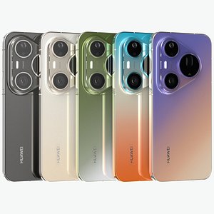 Huawei Pura 90 Pro Max All Colors 3D model