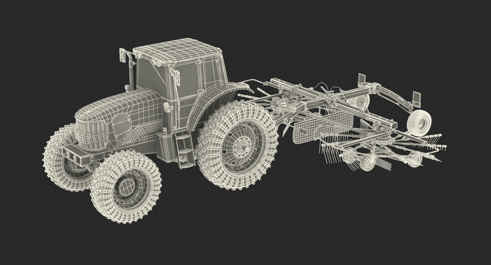 Tractor Used Twin Rotor 3D Model - TurboSquid 1332855