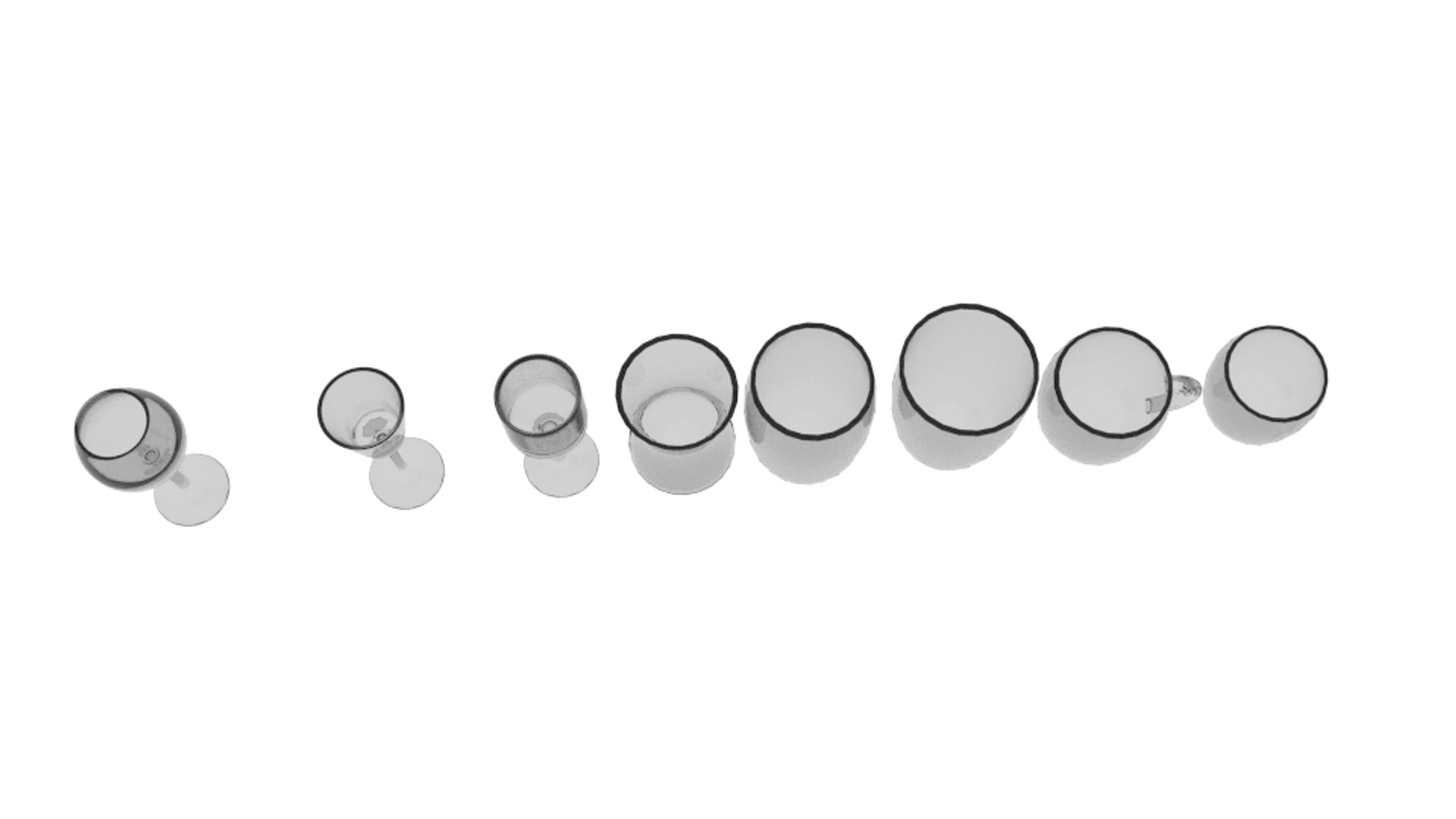 3D glass pack model - TurboSquid 1298992