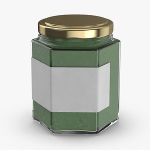 Natural Pigment in Glass Jars - Green