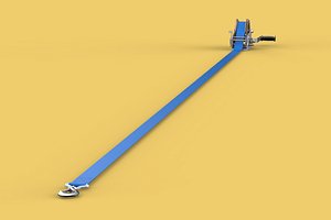 HAND LEVER CRANK WINCHES HOIST BELT WEBBING STRAP LIFT CRANE TON 3D