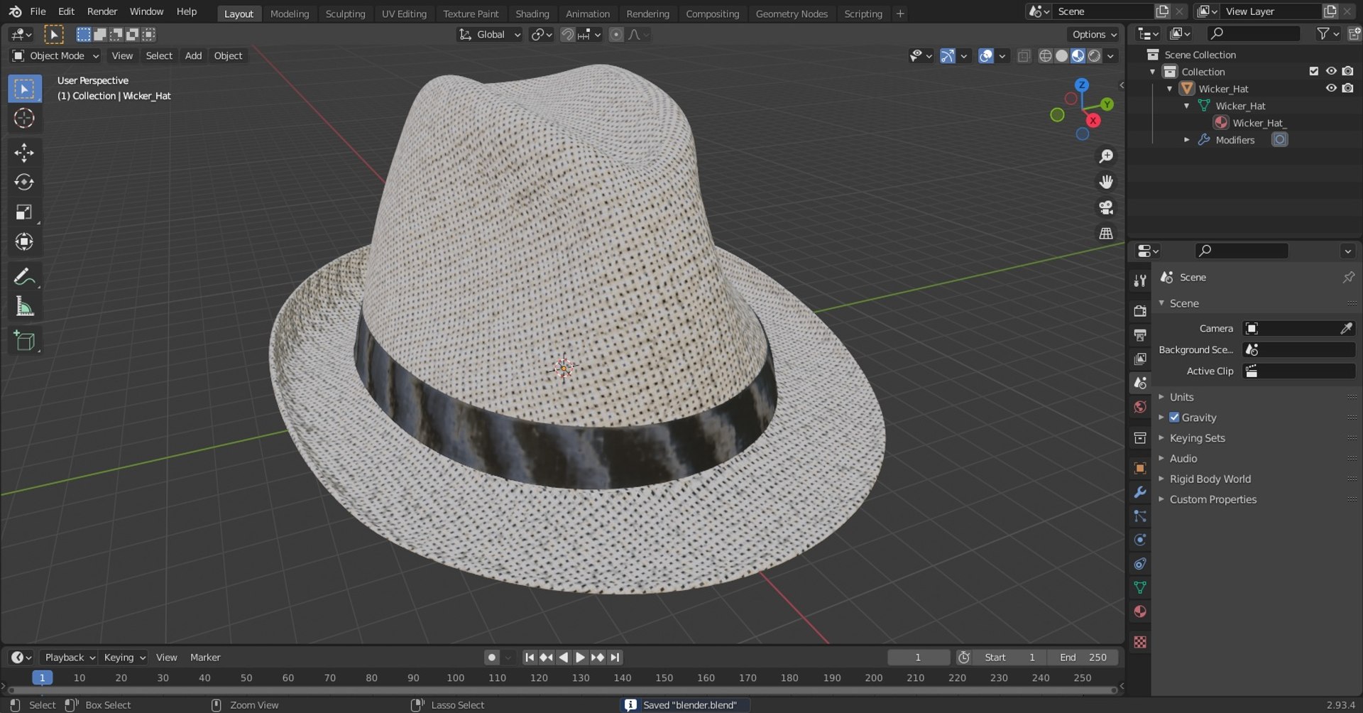 3D Wicker Hat model https://p.turbosquid.com/ts-thumb/vm/pXGIQ9/U9/wickerhat3dmodel022/jpg/1656103031/1920x1080/fit_q87/09a0f5a0cd1e403ea9763ab842243b36a1d98b8f/wickerhat3dmodel022.jpg