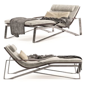Moray Modern Chaise Lounge 3D model