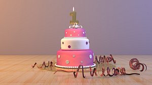 CAKE MODELTURBOOBJ 3D model