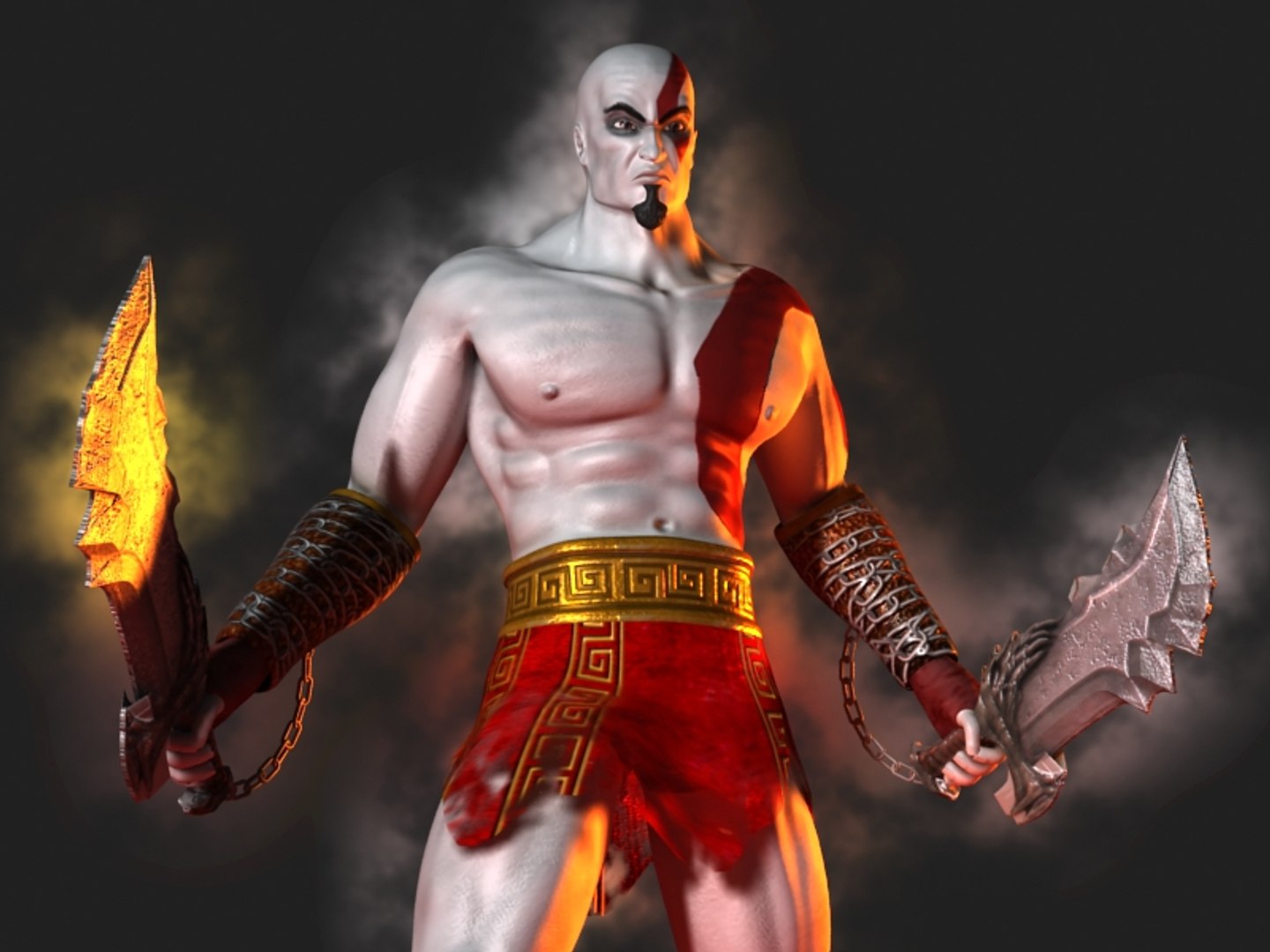 God of War 3 Animation + 3D models + Texture Full Collection 