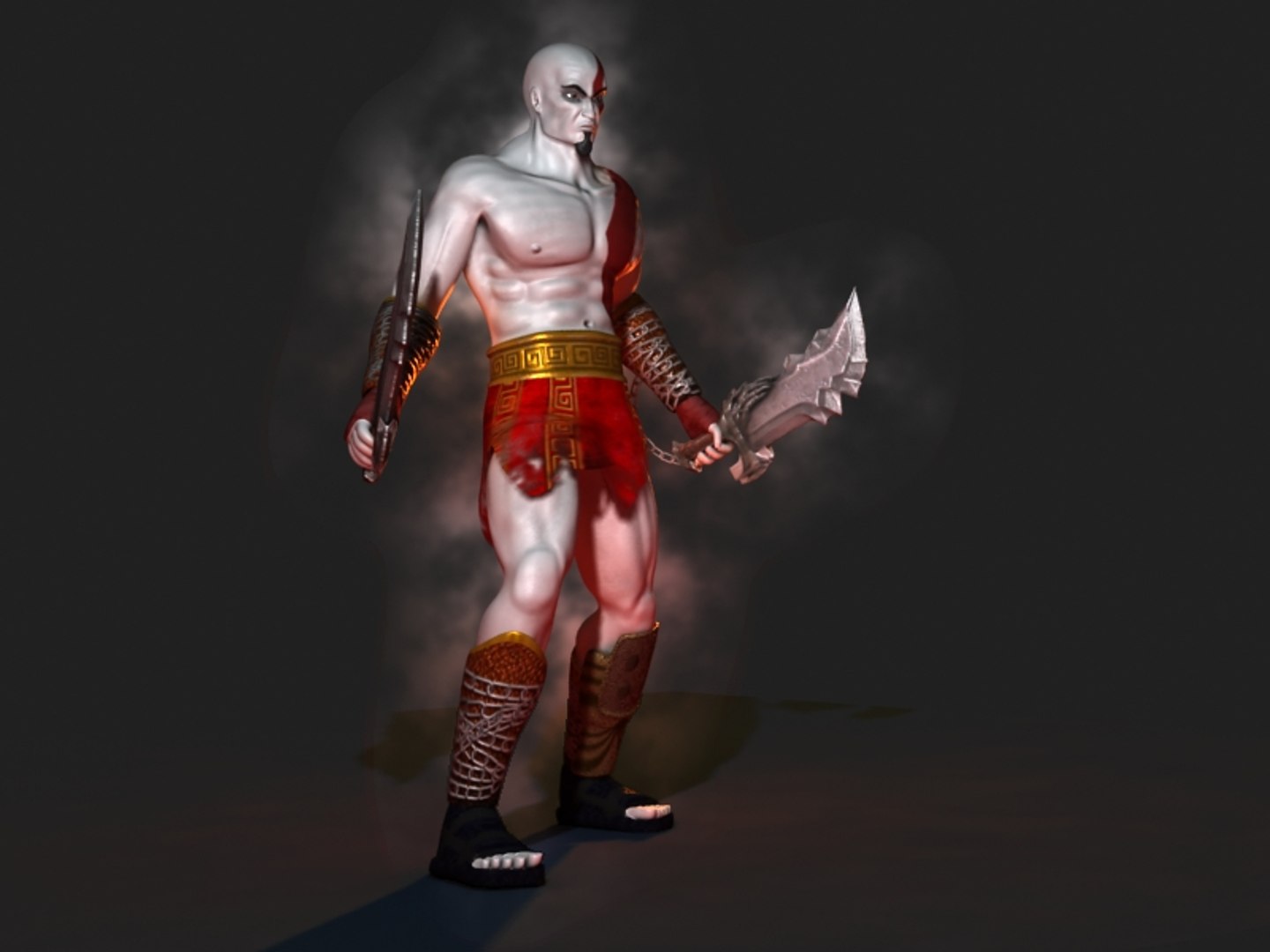 God of War 3 Animation + 3D models + Texture Full Collection 