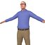 3D pack old man model