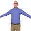 3D pack old man model