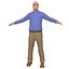 3D pack old man model