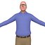 3D pack old man model