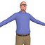 3D pack old man model