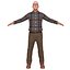3D pack old man model