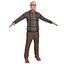 3D pack old man model