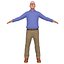 3D pack old man model