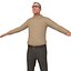 3D pack old man model