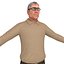 3D pack old man model