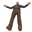 3D pack old man model