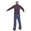 3D pack old man model