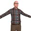 3D pack old man model