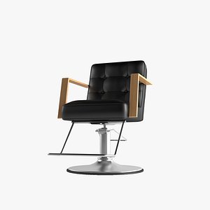 3D Barber Chair  Oohiro  Chocolate Bis Retro model